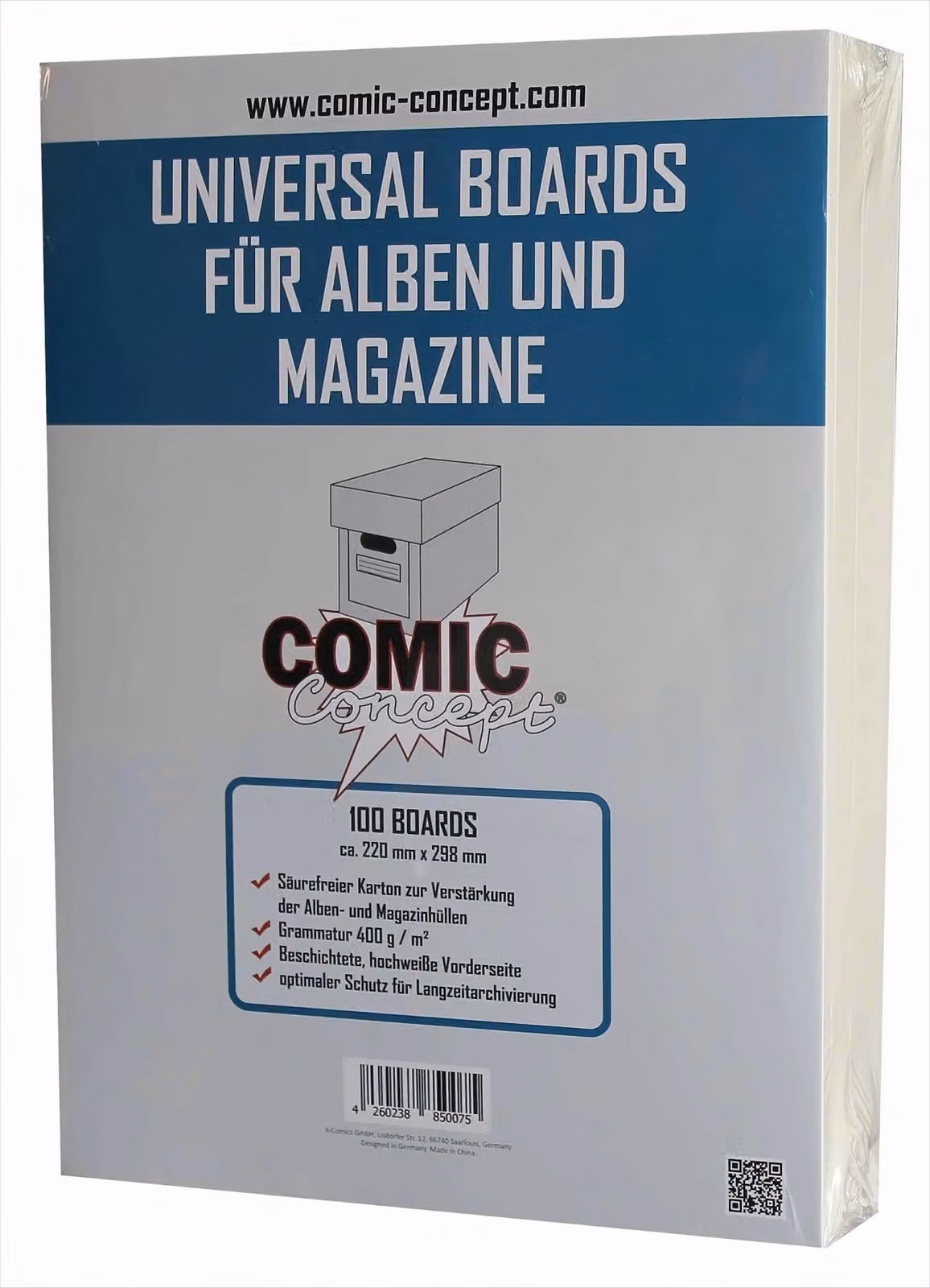 Cartoncini per fumetti Comic Concept formato rivista (100 ct.)