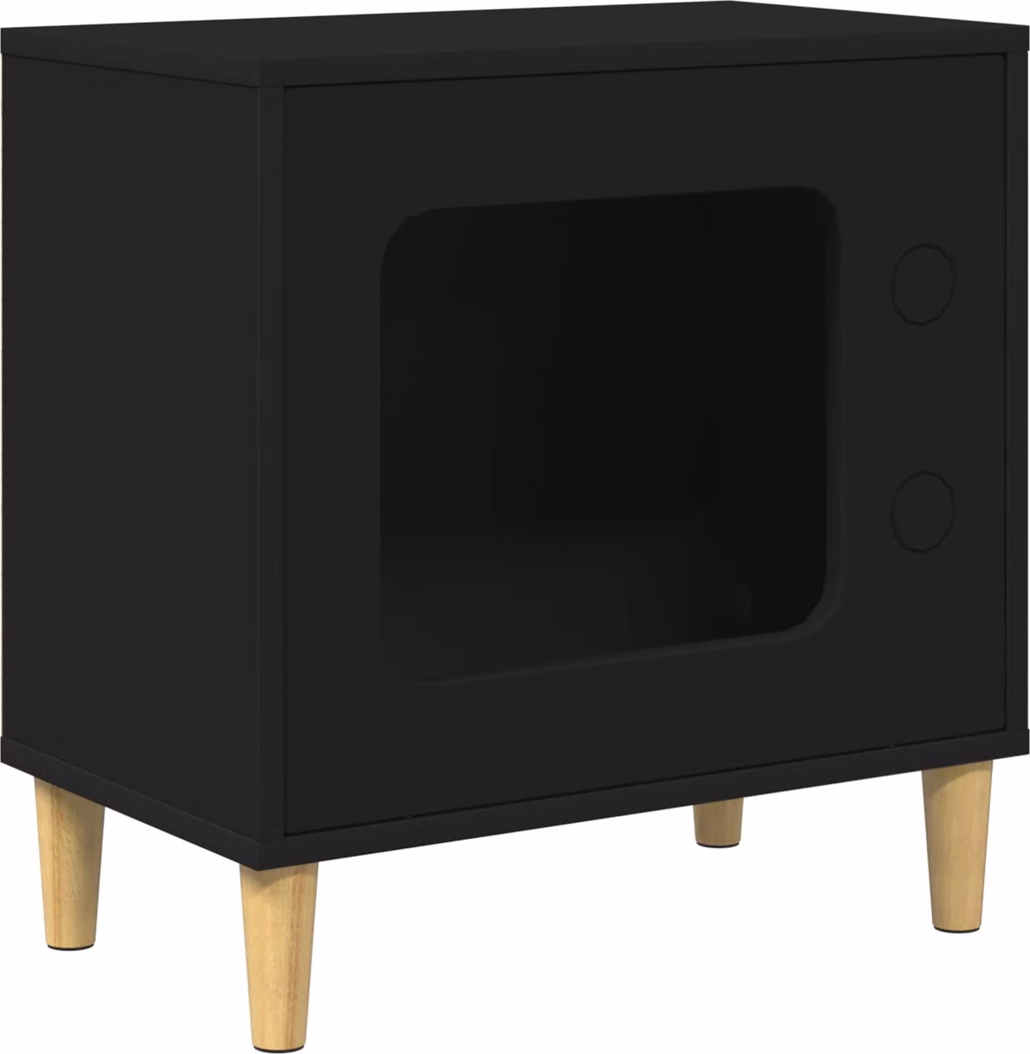Casa per Gatti Nero 51 x 30 x 52 cm Legno multistrato