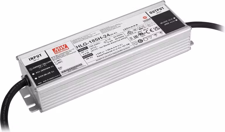 MEANWELL Alimentatore LED 187W / 24V IP67 (51405004)