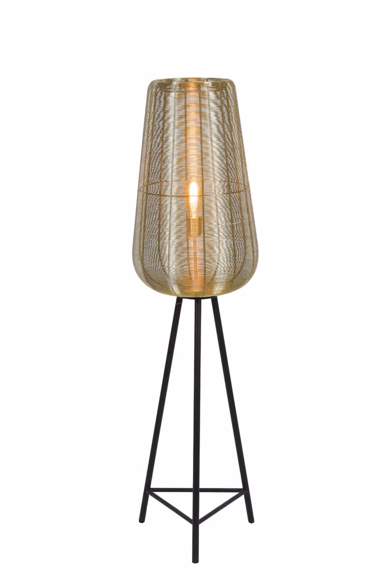 Lampada da terra - oro - ADETA - metallo - lampada a treppiede - E27 - 8257785 - Light & Living