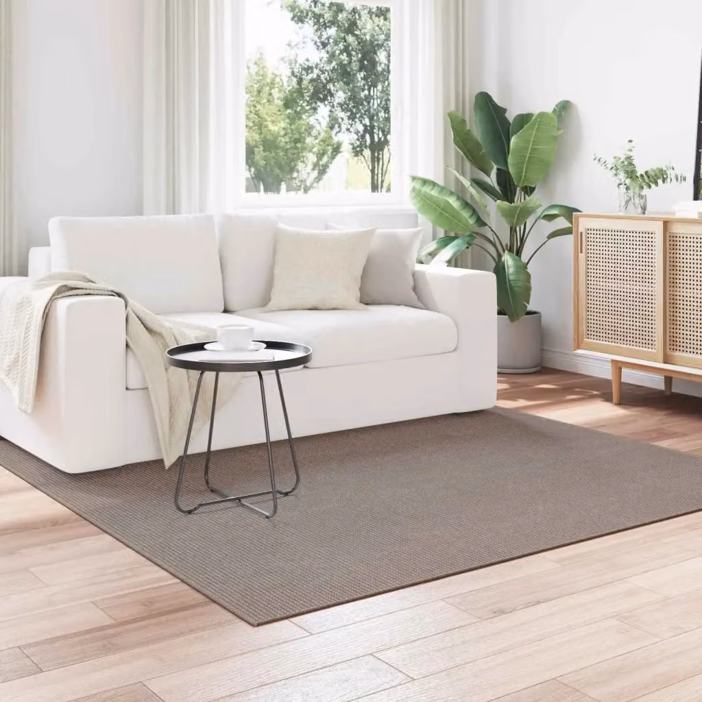 Tappeto Quadrato LUGO Talpa Beige in Poliestere 200 x 200 cm – 2