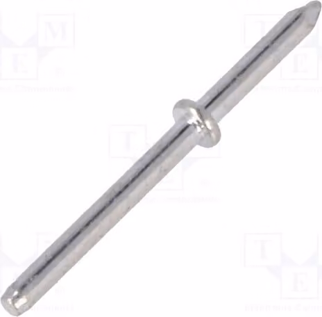 20 connettori a crimpare: Spina per saldatura, diametro: 1 mm, per montaggio su circuito stampato, in ottone stagnato, lunghezza totale: 15,4 mm, modello 1364H.68 - Per saldatura