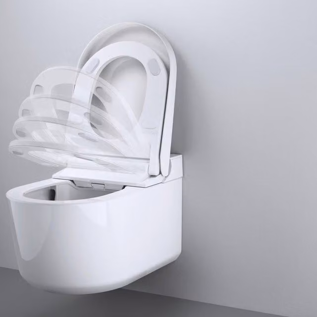 Vaso WC sospeso GROHE Sensia Shower Toilet con sedile incluso, bianco, P 61 cm x L 38.7 cm x H 40.3 cm