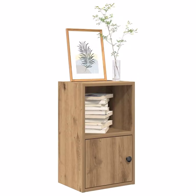 Libreria moderna vidaXL in legno e MDF marrone con pannello posteriore L/P/H: 31 x 24 x 52 cm