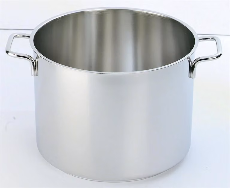 Casseruola alta in acciao inox per induzione, linea Apollo, diam. 24cm
