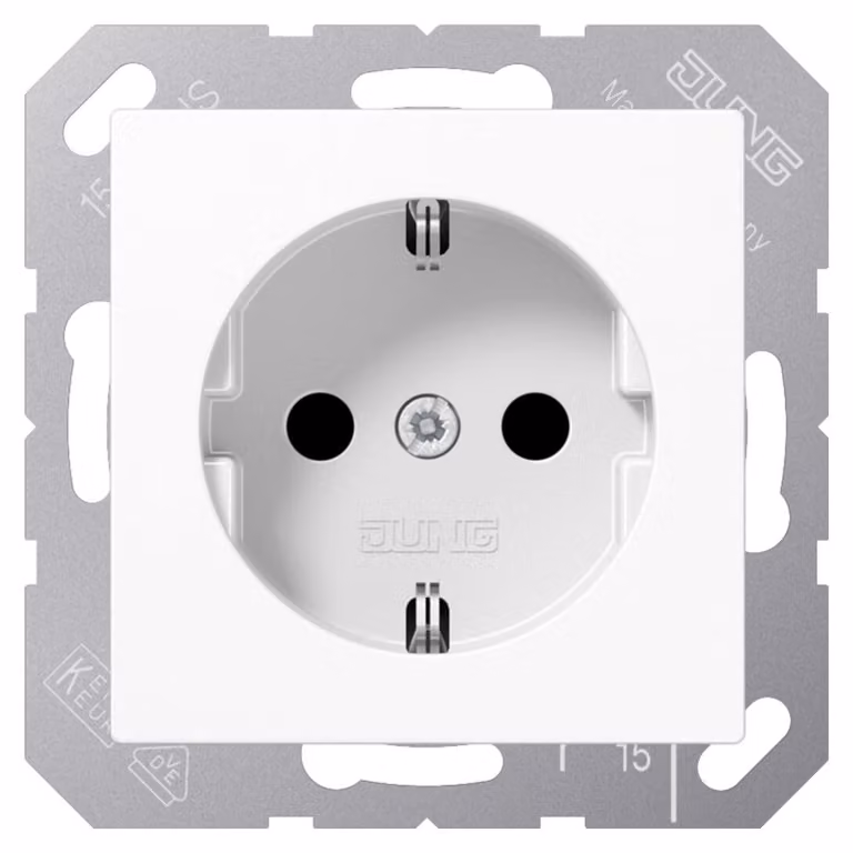 Presa Jung SCHUKO bianco alpino A 1520 BF WW