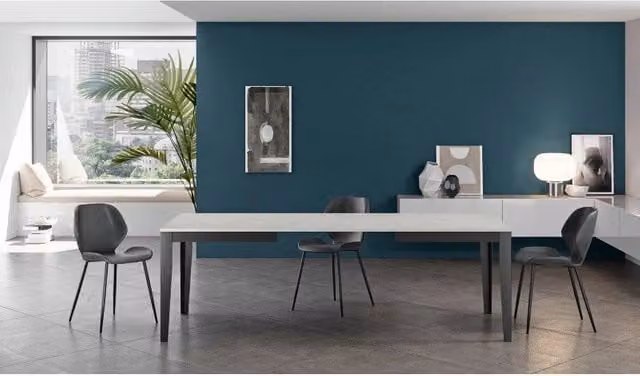 Tavolo da pranzo allungabile Stones moderno rettangolare L: 156/316 cm x P: 90 cm, H: 76 cm – 1
