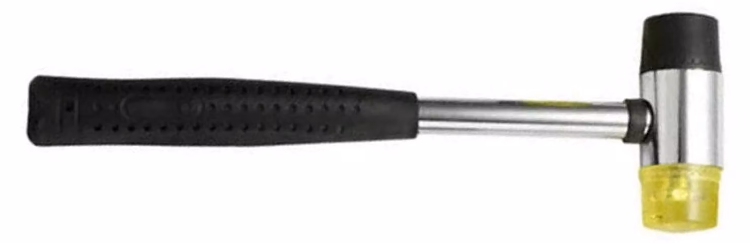 Martello in gomma a doppia testa, 40 mm - Strumento di montaggio delicato per la posa di piastrelle