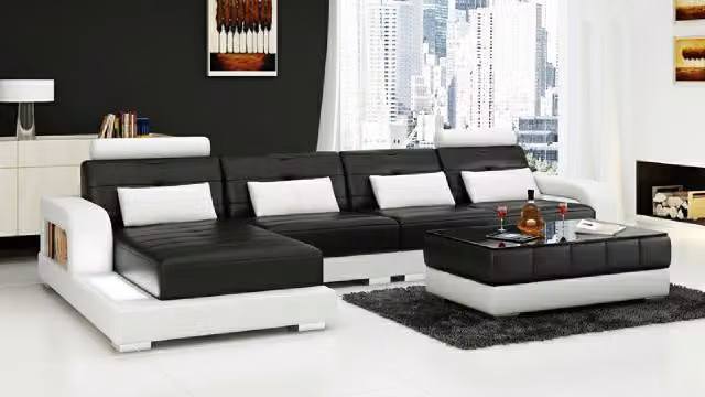 Ledersofa Ecksofa Sofagarnitur Designer Couch Wohnlandschaft Sofa Eckcouch