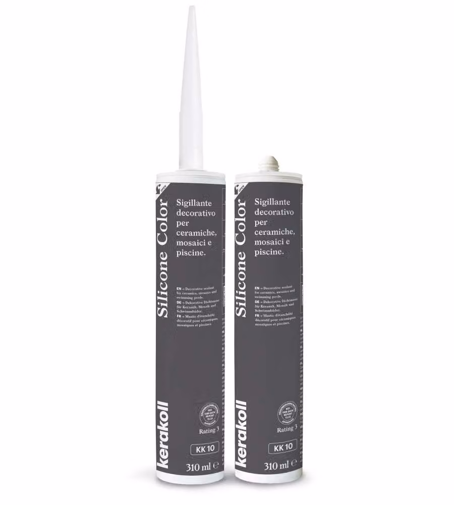 Kerakoll Silicone Color KK10 310ml - Sigillante siliconico Grigio - Per ceramiche e piscine