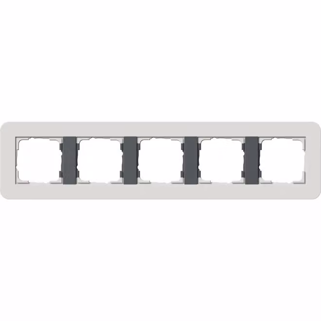 Gira 0215421 Cornice di copertura 5f Gira E3 Grigio chiaro/Antracite