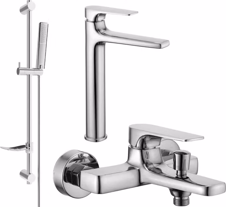 Mexen Lynx DF72 set bagno, cromato - 745913DF72-00