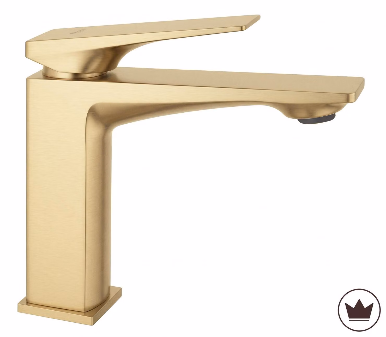 Rubinetto Da Lavabo Rea Prime Low Premium Oro Spazzolato