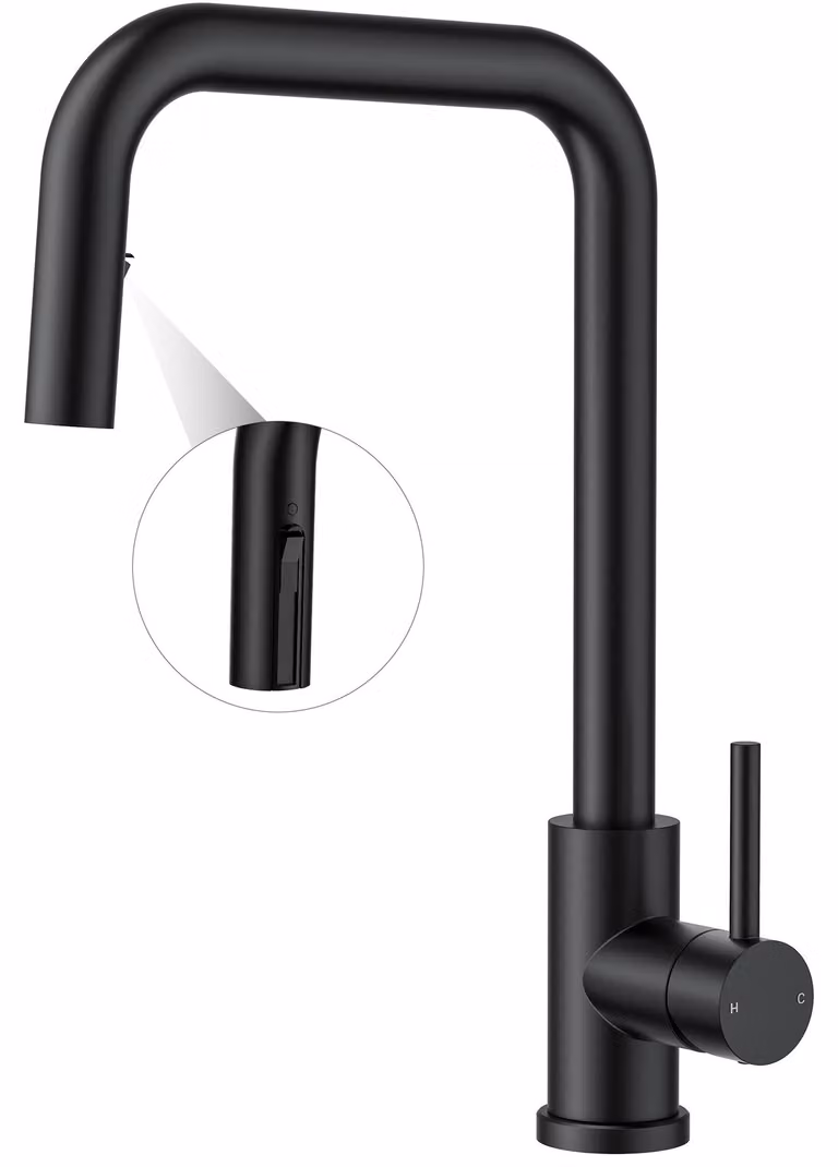 Rubinetto da cucina, rubinetto da cucina estraibile, rubinetto per lavello girevole a 360°