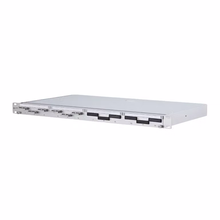 Metz Connect OpDAT PA pannello di connessione con giunzione 6xSC-D (blu metallizzato), OS2, grigio 150229D206-E