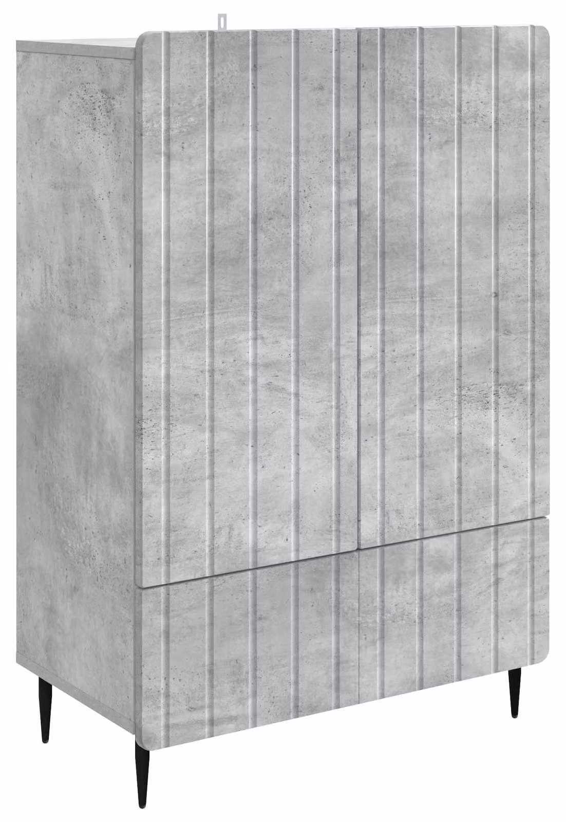 Credenza Grigio Cemento 66 x 34,5 x 97 cm Legno ingegnerizzato