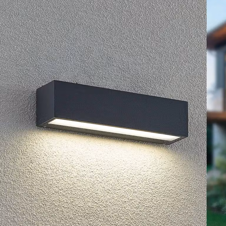 Applique da esterni a LED Lengo Arcchio, Nero, Alluminio, Moderno, Applique LED da esterni