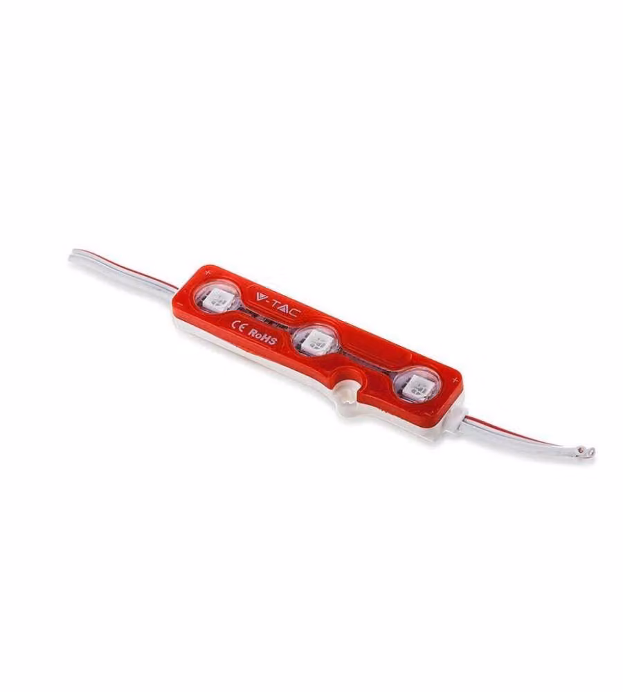 Modulo LED SMD5050 0,72W 12V 3 LED Rosso IP65