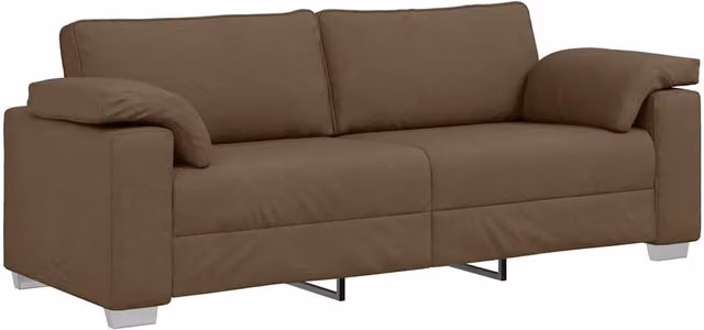 Divano | Divano da soggiorno | Sofa 3-Persone Marrone 220 cm Tessuto