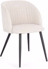Sedia da interno Queen Bizzotto color avorio impilabile con struttura in metallo e plastica