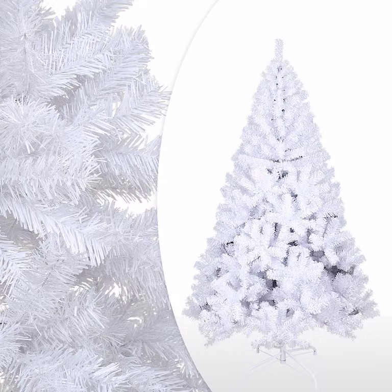 Jopassy Albero di Natale da interno con supporto 180cm Bianco