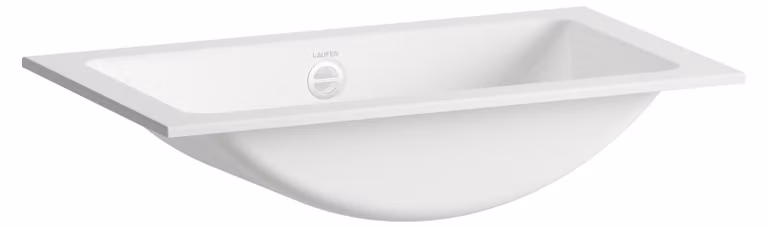 LAUFEN CLASSICS Lavabo à encastrer par le haut, rectangulaire, sans trou pour robinetterie, avec trop-plein, 585x347x143mm, blanc brillant, H517CL30001091, H517CL30001091