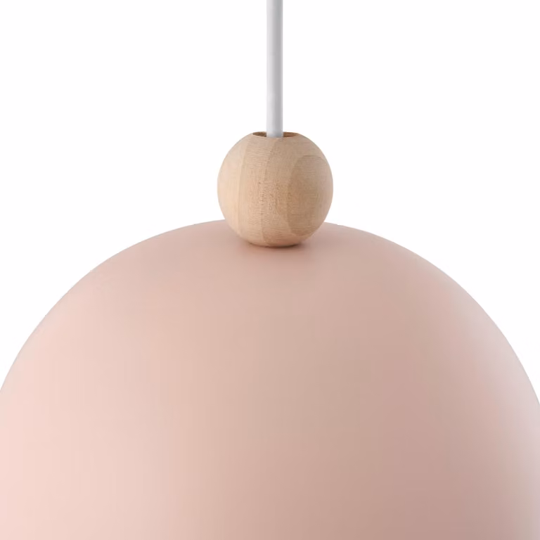 NORDLUX Gaston lampadario a sospensione in metallo, Variante: Ø 200 x 240 mm, E27, 40 W, rosa