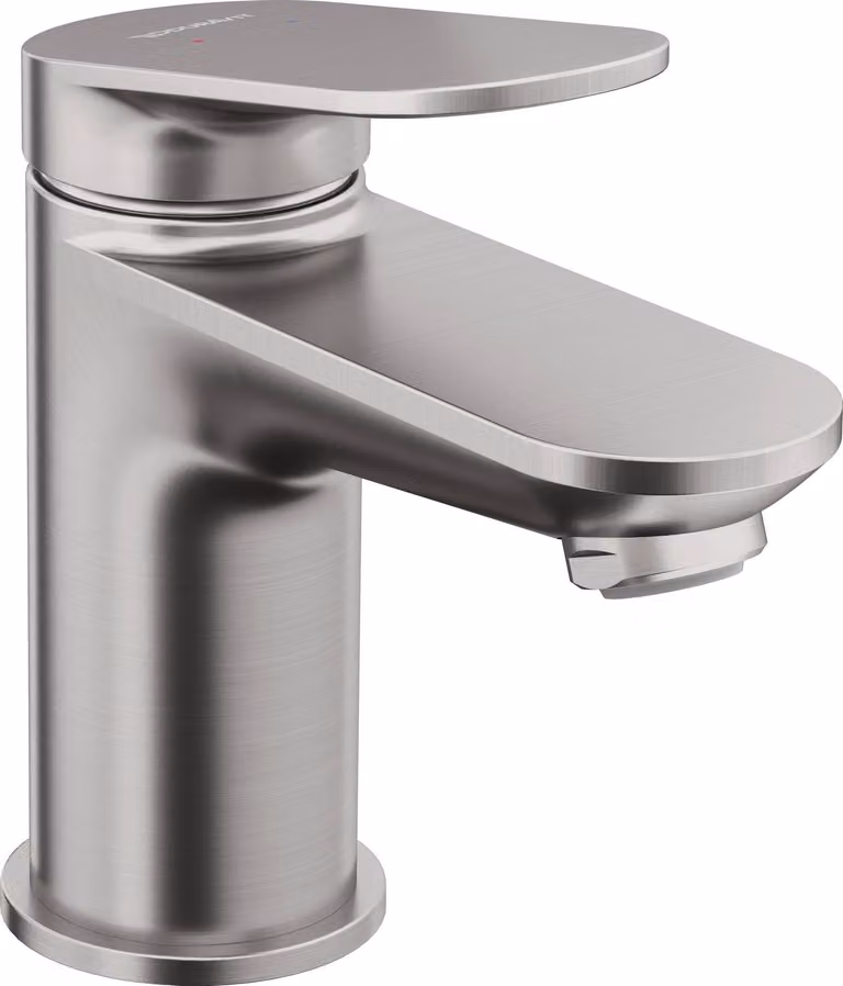 Miscelatore monocomando per lavabo, cromato, con sporgenza di 95 mm, senza tappo di scarico
