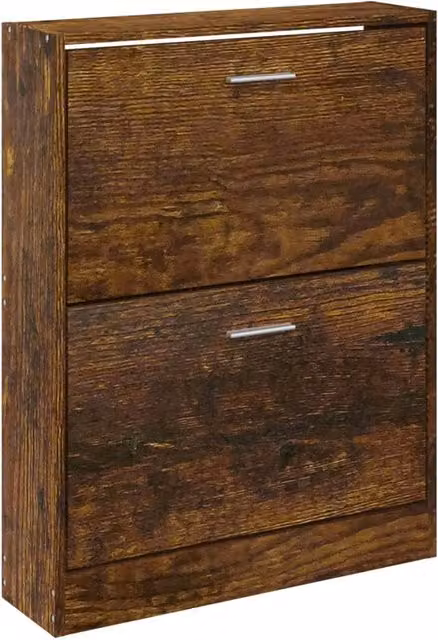 Scarpiere scarpiera mobile porta scarpe ingresso corridoio soggiorno 59 x 17 x 81 cm legno ingegnerizzato marrone 02_0021566