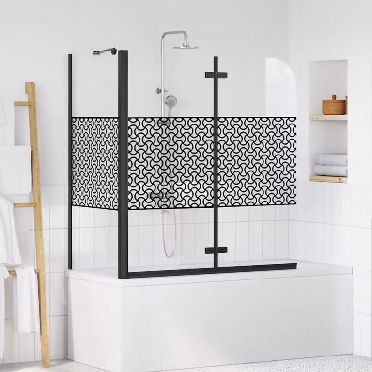 Mobile da bagno geometrico vidaXL nero L/P/H: 120 x 67 x 129 cm