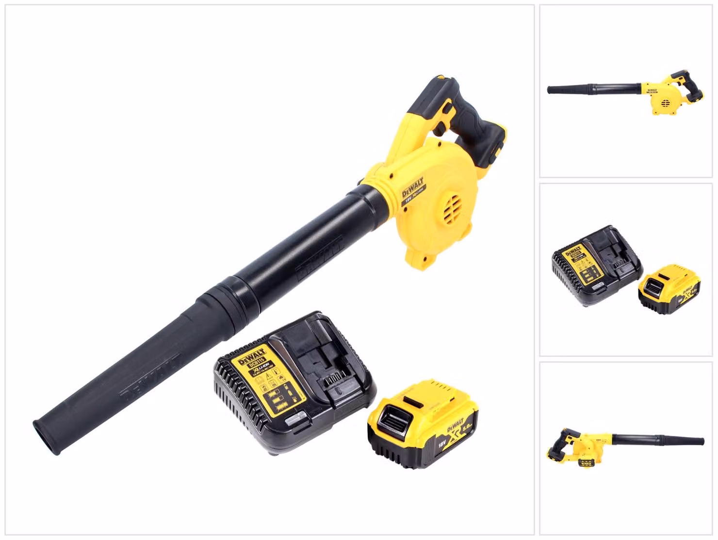 Soffiatore a batteria DeWalt DCV 100 P1 18 V + 1x batteria 5,0 Ah + caricabatterie