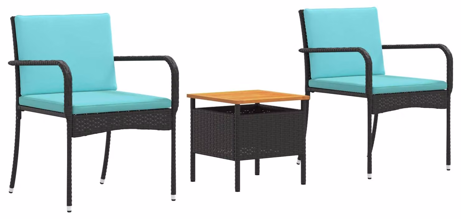 Set da giardino con cuscino acciaio