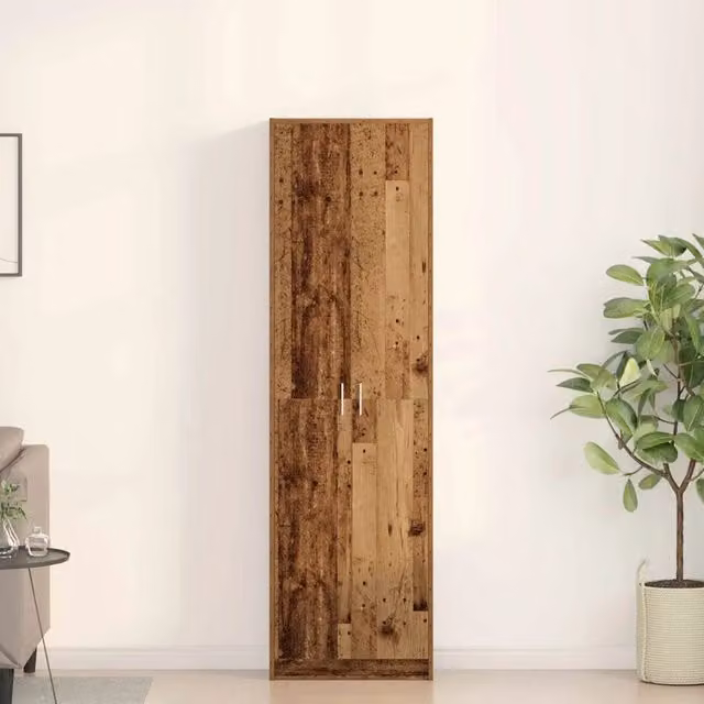Guardaroba moderno vidaXL in legno ingegnerizzato marrone L: 55 cm, P: 25 cm, H: 189 cm