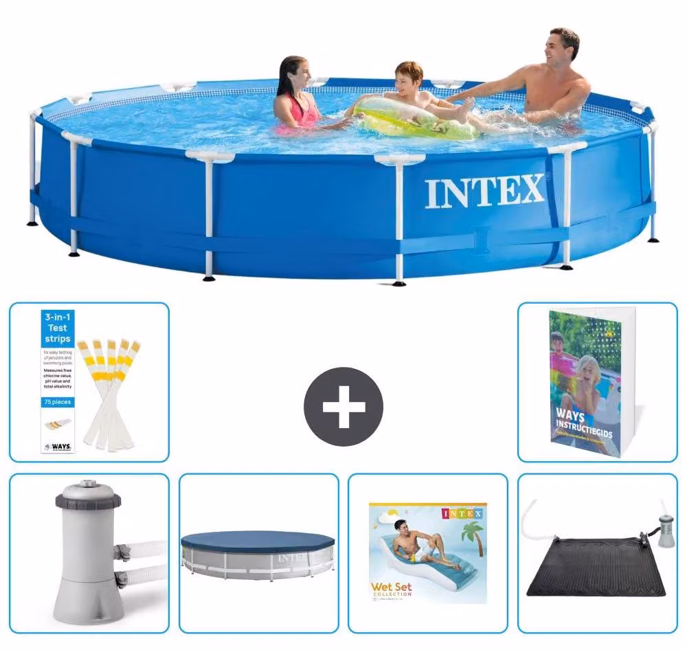 Piscina fuori terra a struttura - 366x76 cm - 5 pezzi - Modello S219