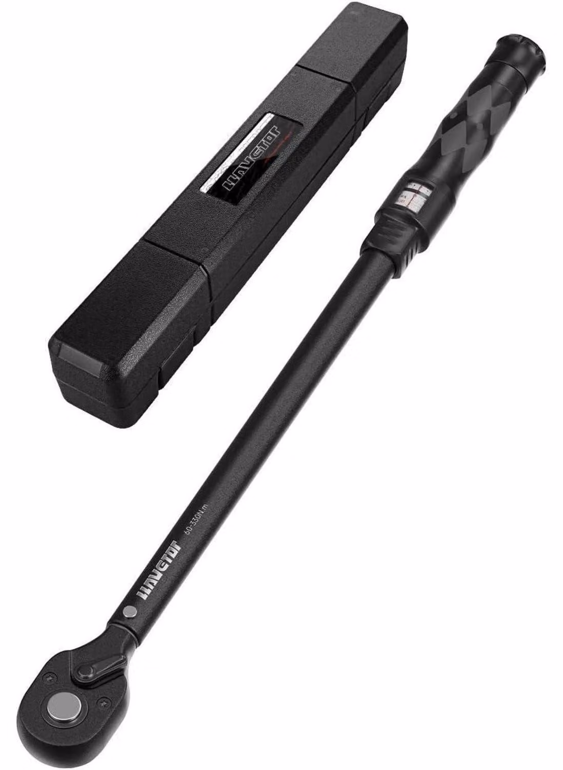 Chiave dinamometrica da 1/2" con coppia da 60-330 Nm, adatta per auto, camion e motociclette, con testa a cricchetto a 72 denti
