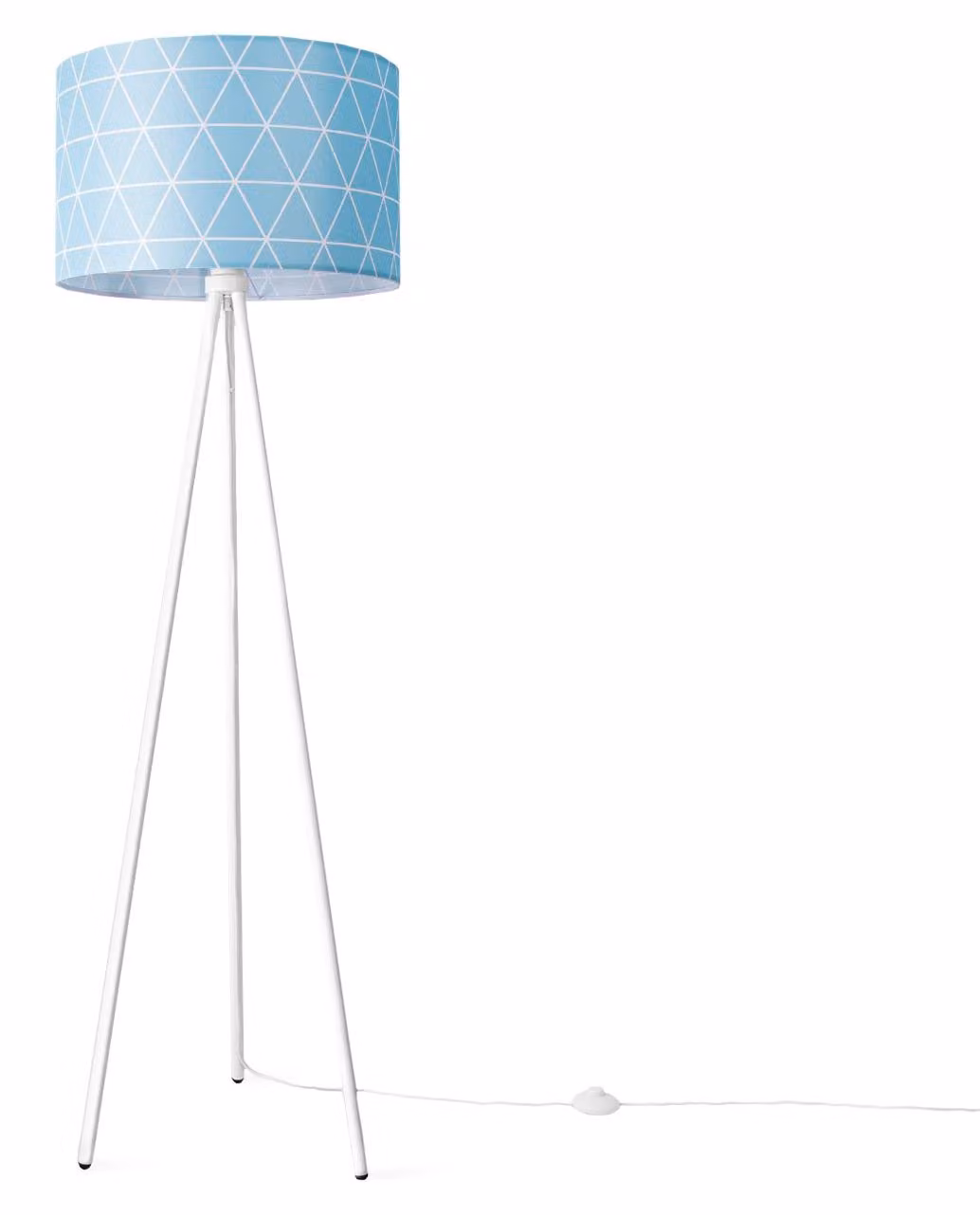 Lampada da terra soggiorno moderna E27 lampada da lettura lampada da terra treppiede paralume retrò
