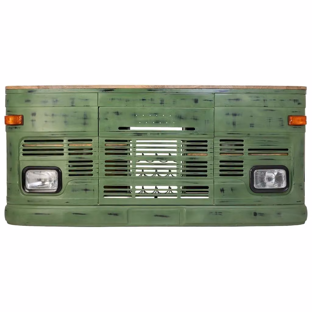 Mobile bar Wanderlust Deco verde in legno L: 241 cm, P: 40 cm, H: 108 cm – 2