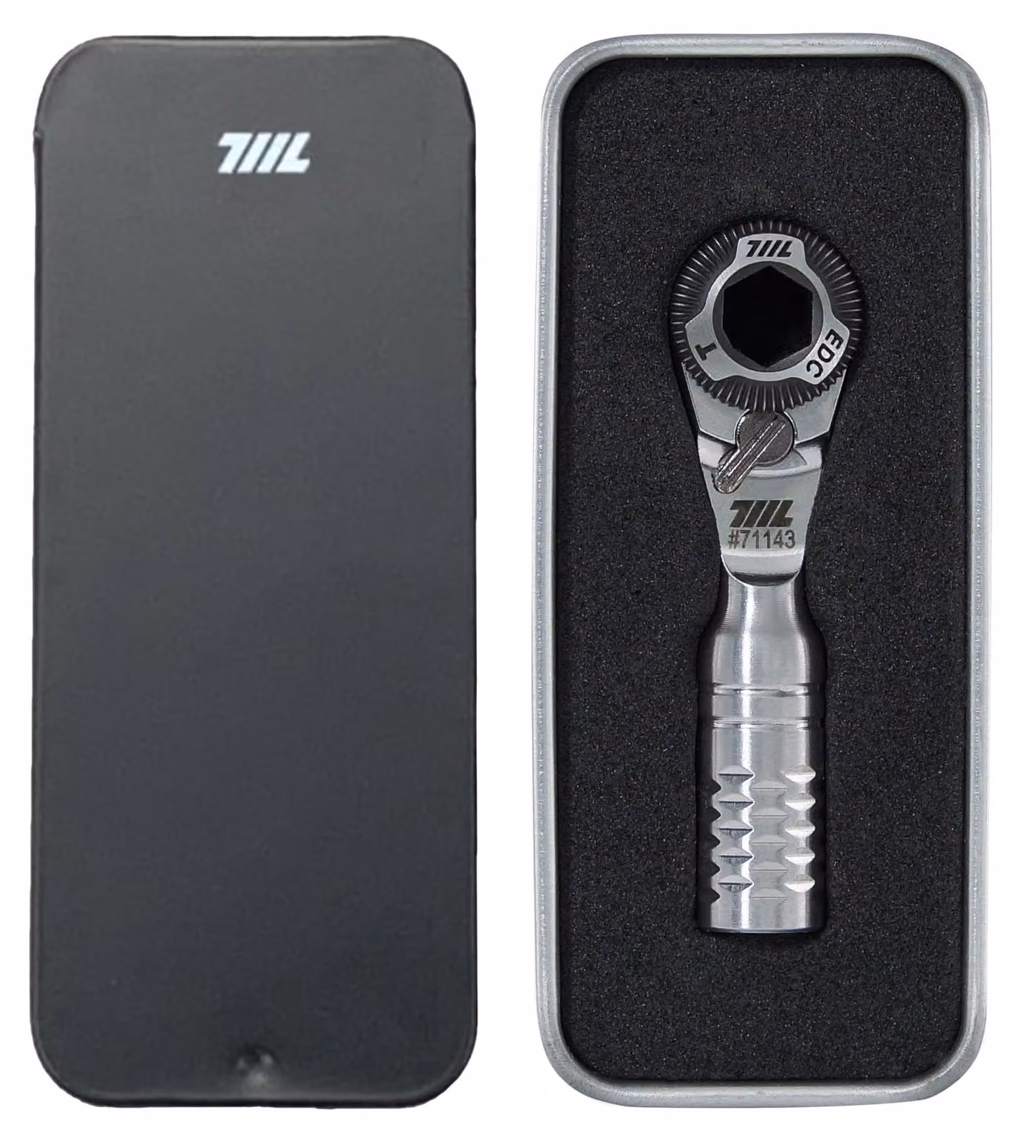 Chiave a cricchetto mini, 1/4 di pollice, in acciaio inossidabile, compatta, ideale per spazi ristretti