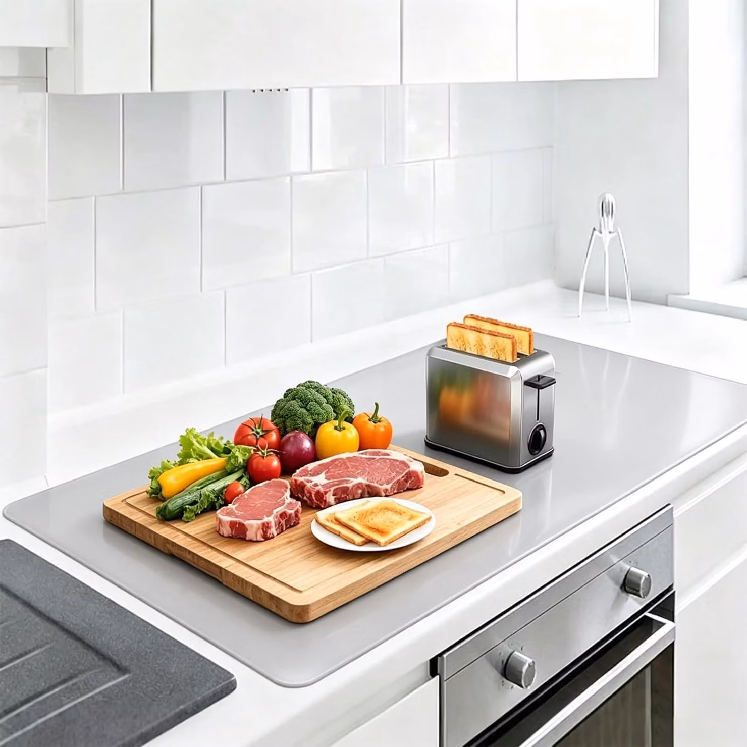 Tappetino in silicone di grandi dimensioni, ideale per la cucina e per attività creative