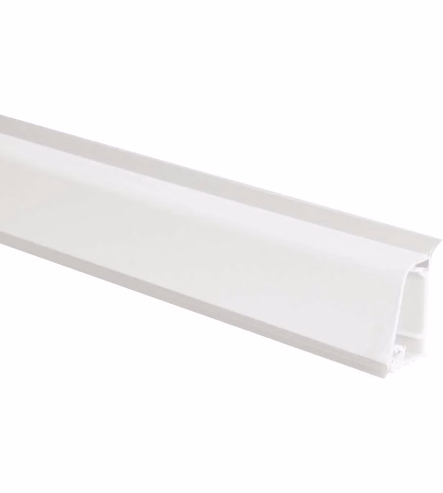 Alzatina alluminio bianca 45x3000 mm per top cucina protezione