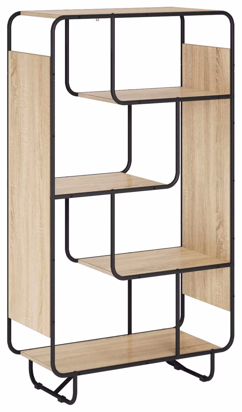 Mobile contenitore Sonoma in legno impiallacciato, 80 x 37,5 x 144 cm