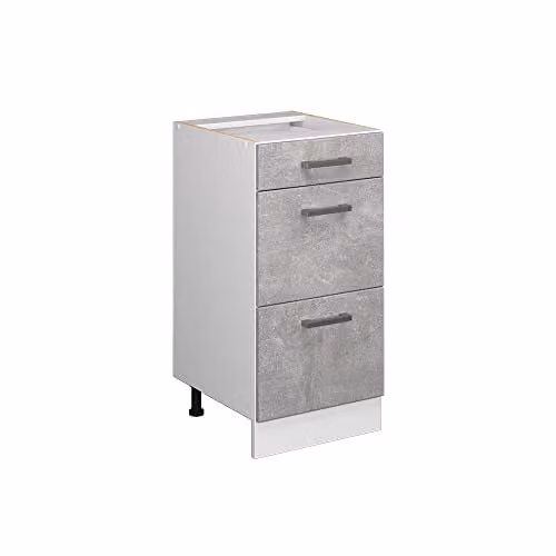 Vicco Mobiletto a ripiani R-Line, Calcestruzzo, 40 cm