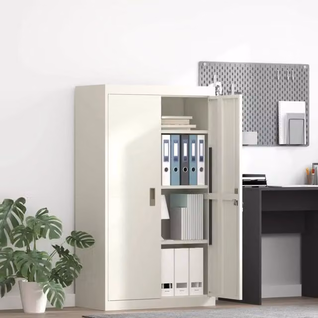 Armadio Bianco 80 x 40 x 140 cm Acciaio 3406183