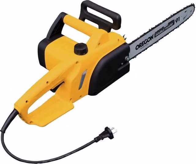 Elettrosega elettrica Vigor VES-40 da 2000 W con barra Oregon da 40 cm e catena 3/8'' in nero e giallo