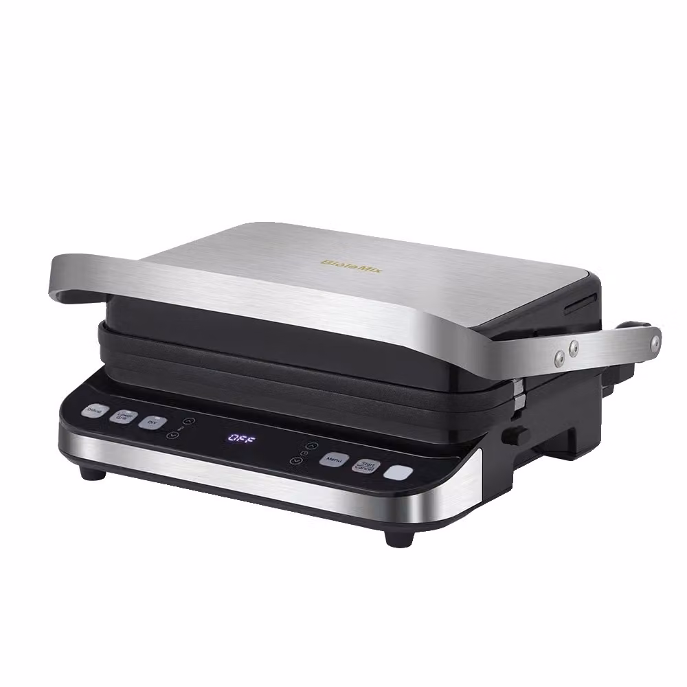 Grill elettrico a contatto, potenza 2000W, controllo della temperatura a due zone, standard, UE