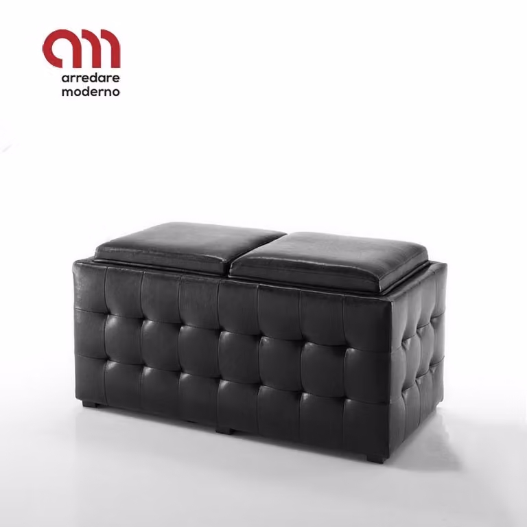 Doppio pouf contenitore Dizzy Tomasucci