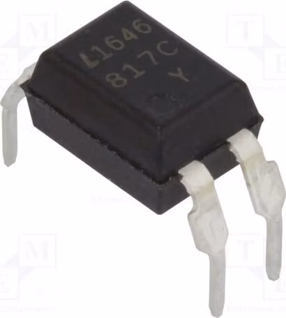 4 optoaccoppiatori, tensione di uscita massima (Uce): 35V, modello LTV-817M-C. Optoaccoppiatori con 1 canale di uscita, per montaggio su circuito stampato (THT)