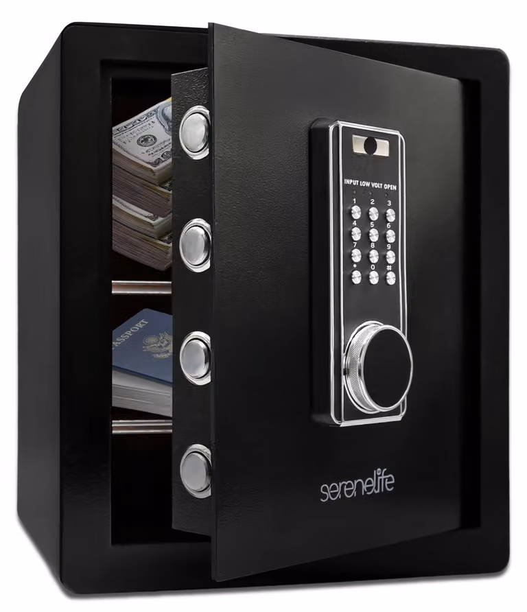 Cassaforte digitale con serratura elettronica - Capacità di 1,38 piedi cubi - Struttura in acciaio