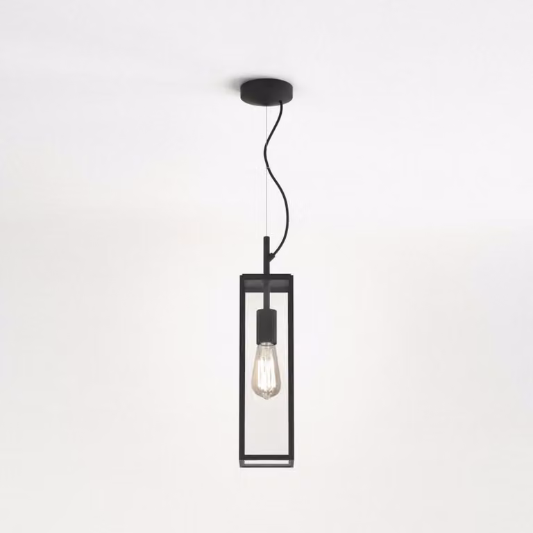 Lampada a sospensione ASTRO Harvard 12W E27 nera 1402013