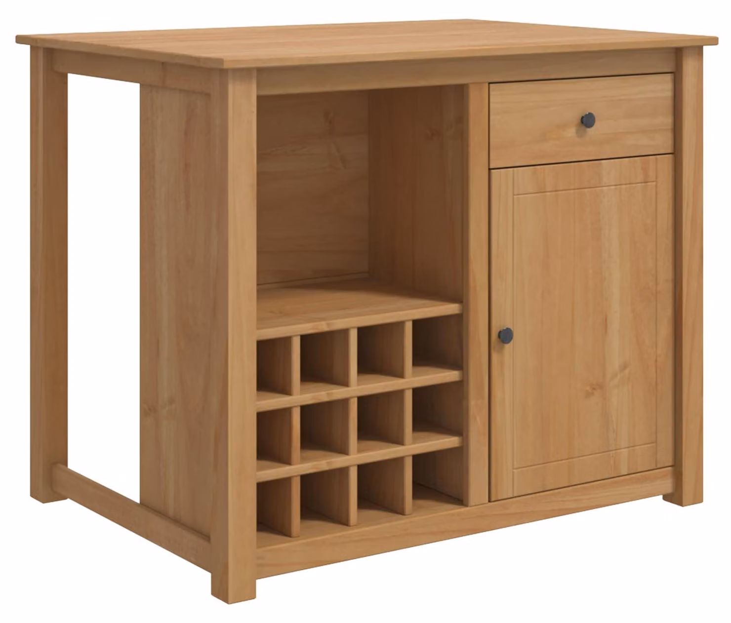 Carrello da Cucina PANAMA 2 pcs Cera di Miele 112 x 77 x 90 cm
